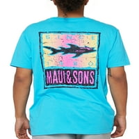 MAUI & SONS MENSKI I VELIKI MENSKI GRAFIČKI TEE majice, veličine S-3xl