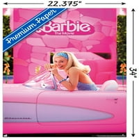 _ : _ - Plakat na zidu u automobilu Barbie s gumbima, 22.375 34