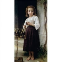 Dijete s kuglicom vune-Adolphe Bouguereau, 1825. - Francuski plakat, veliki