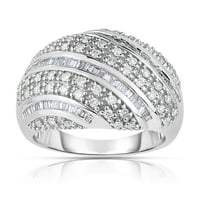 Carat T.W. Dijamantni modni prsten od bijelog zlata od 14KT s hi i2i kvalitetnim dijamantima