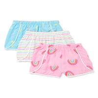 Ganimals Baby & Toddler Girl Dolphin Shorts, 3 -pack, mjeseci - 5T