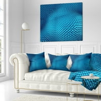 DesignArt valoviti plavi bodljikavi dizajn - Sažetak jastuka za bacanje - 16x16
