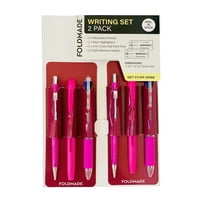Set za pisanje preklopnih ploča-set olovke Peel-N-Stick, ruž za usne crveni