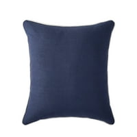 Domaća plaža hexa geometrijski ukrasni jastuk, 18, bijela plava