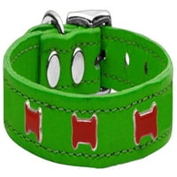 Ogrlica za pse br., smaragdno zelena, br.
