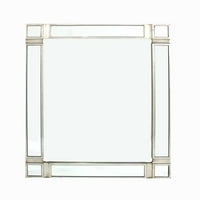 1,25 30 30 srebrno moderno zidno drveno ogledalo