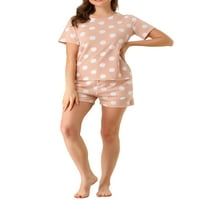 Jedinstveni prijedlozi Ženska odjeća za spavanje u točkicama s kratkim rukavima, pidžama setovi