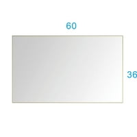 Zidno ogledalo u kupaonici s pozadinskim osvjetljenjem i velikim lumenom + Odvojena kontrola protiv zamagljivanja + funkcija zatamnjenja
