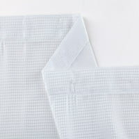 DAINTY HOME TISPLEDAVANJE VAFFLE 3D teksturirani vafeljski tkani teksturirani cvjetni buket dizajnirani tkanina za tuširanje s kuglicama