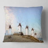 Dizajnerski jastuk s printom tradicionalnih grčkih vjetrenjača Panorama-krajolik-18.18