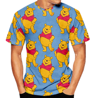 Majica, odgovarajući Setovi za cijelu obitelj, Majica Vinnie Pooh, elegantna majica s okruglim vratom i kratkim rukavima, Mama I