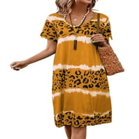 Vuneni ženski sundress s izrezom u obliku slova u, duge haljine, osnovna Midi haljina, Ženska vrećasta ljetna Žuta Haljina u obliku