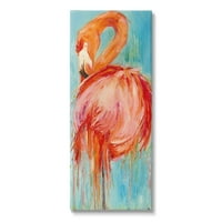 > Podebljana apstraktna slika s Flamingom obalna Galerija Slikarstvo omotano platno tiskanje zidne umjetnosti
