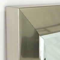 Toaletno ogledalo u okviru od brušenog nikla s kromiranom oblogom-27,5 33,5
