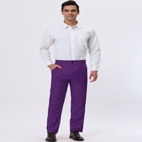 Jedinstvene ponude muške poslovne hlače klasično fit flat front odijelo hlače