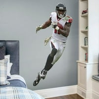 Fathead Julio Jones Atlanta Falcons Life Veličina uklonjiva zidna naljepnica