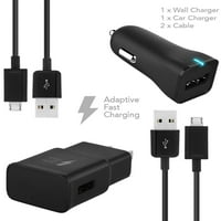 Ixir huawei g punjač mikro usb 2. kabelski kit by ixir - {wall punjač + punjač automobila + kabel} istinski digitalni adaptivno brzo