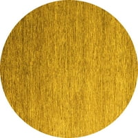 Tvrtka alt strojno pere okrugle apstraktne žute moderne unutarnje prostirke, 3' okrugle