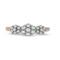Imperial 10k ružičasto zlato 1 6CT TDW dijamantski modni prsten