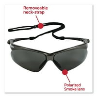 Profesionalne zaštitne naočale u metalnom okviru od 12 kutija s dimljenim lećama