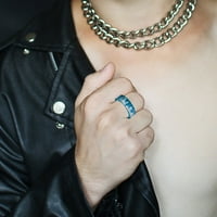 Prsten za žene djevojke tinta originalni LED plamen mrlja kristalna smola Punk ekskluzivni par prsten Pokloni za prstenje