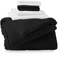 Goli kućni mikrofiber crno-bijeli krevet u vreći