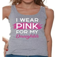 Majica za rak dojke u stilu A-liste koju nosim u ružičastoj boji za svoju kćer, vrhovi za žene