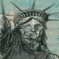 Kip slobode, plakat izrađen ugljenom Marie Elaine Casson