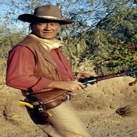 John Vane u El doradu sjajna slika, plakat s puškom u ruci