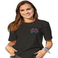 Majica Blažene djevojke - ljubazni ljudi - ugljen - X -veliki