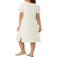 Jedinstvene ponude ženske slatke ispisane odjeće za spavanje s kratkim rukavima haljina