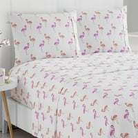 Flamingo uzorak pecale posteljina set kraljica flamingo