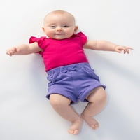 Little Star Organic Baby & Toddler Girl PK pletene kratke hlače, Veličina novorođenčeta-5T