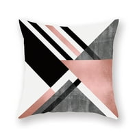 Moderna moderna geometrijska minimalistička jastučnica od breskve u stilu Erker za uređenje doma-višebojna