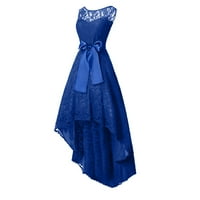 Haljina za žene, Ženske haljine od čipke u Patchwork stilu Lrрегулярное dizajn haljina za zurke Večernja haljina plave boje XL