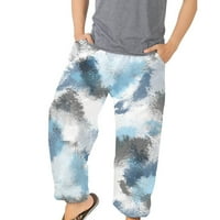 Muške hlače na rasprodaji muške modne Harem hlače široke rastezljive hlače za plažu s printom