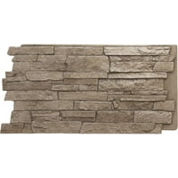 Ekena Millwork 49W 1 2H 1 4D Vijenca Acadia mozaik od kamena, сайдинговая ploča StoneWall Fau Stone, mekan jasen