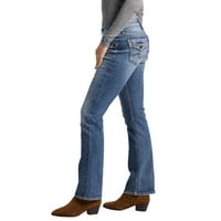 Silver Jeans Co. Ženska britt nisko uspon Slim Bootcut traperice, veličine struka 24-36