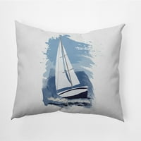 Dekorativni jastuk na otvorenom, 14 20, koji pluta plavim obalnim morima