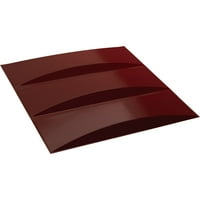 Ekena Millwork 5 8 W 5 8 h Tradicionalna Endurawall Dekorativna 3D zidna ploča, sjaj Merlot