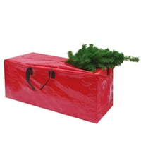 Jaka deva teška dužnost Velika umjetna torba za odlaganje božićnog drvca za čišćenje praznika zelena do 9 ft crvena boja