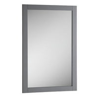 Bijelo tradicionalno kupaonsko ogledalo od 20