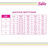 Justice Girls tiskane kratke hlače, veličine 5- & Plus