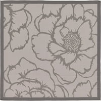 Jedinstveni vanjski tepih ili šetnica s modernim cvjetnim uzorkom;