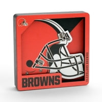 YouthEfan NFL Cleveland Browns 3D logotip serija Magnet