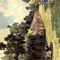 Knjiga engleskih vrtova terasa Alberie, Poster Catherine Montague Ouaiatte