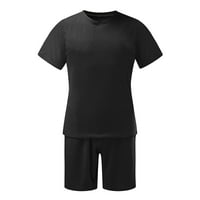 Muška ljetna trenirka za muškarce, set odjeće, majice kratkih rukava, kratke hlače, ležerni sportski Setovi za trčanje za muškarce