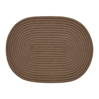 Moderni ovalni tepih od čokolade