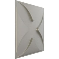 Ekena Millwork 5 8 W 5 8 h Austin Endurawall Dekorativna 3D zidna ploča, teksturirana metalna srebro