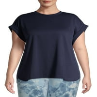 Como blu ženski plus size atleisure vrh